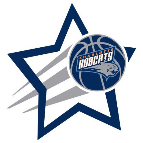 Charlotte Bobcats Basketball Goal Star logo iron on paper